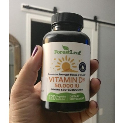 ภาพสินค้าวิตามินดี 3 Vitamin D3 : 50,000 IU Weekly Supplement 120 Vegetable Capsules - ForestLeaf วิตามินดี VitaminD-3 จากร้าน ilivelife บน Shopee ภาพที่ 8