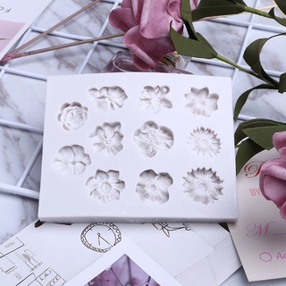 Be&gt; แม่พิมพ์ซิลิโคน รูปดอกไม้ 11 หลุม สําหรับทําเค้ก ช็อคโกแลต น้ําแข็ง ขนมหวาน