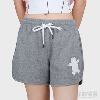 DOSH WOMENS SHORT WE BARE BEARS กางเกงขาสั้นลำลอง ผู้หญิง สีเทาอ่อน DBBWR1002-TD