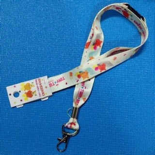 แท้ 100% จากญี่ปุ่น สายคล้องคอห้อยโทรศัพท์และบัตร หมี Neck Strap NHK-E Anime TINY TWIN BEARS