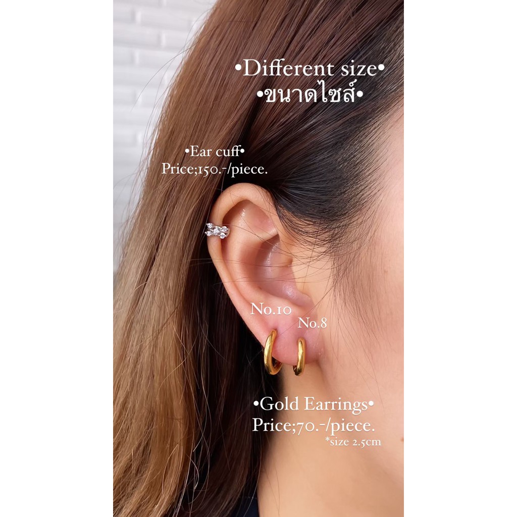 เหมาะสำหรับคนแพ้ง่าย-ต่างหูห่วงทอง-แบบหนา-สินค้าขายดี-ใส่ได้ทั้งผู้ชายและผู้หญิง