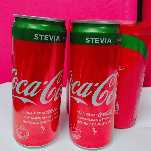 Coke Stevia 320 ml. X4 กระป๋อง | Shopee Thailand