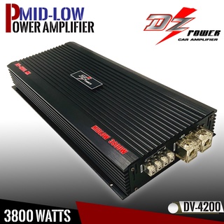 [ ลดพิเศษ ]พาวเวอร์แอมป์รถยนต์ DZ POWER รุ่นDV-4200 สุดยอดพาวเวอร์แอมป์ขับลำโพงเสียงกลาง-ซับได้ 12-20 ดอก