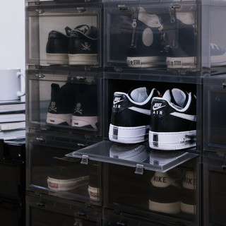 ภาพขนาดย่อของภาพหน้าปกสินค้าTower Box Standard "Black" (6 Boxes) - กล่องใส่รองเท้าสีดำใส จากร้าน towerbox_thailand บน Shopee ภาพที่ 1