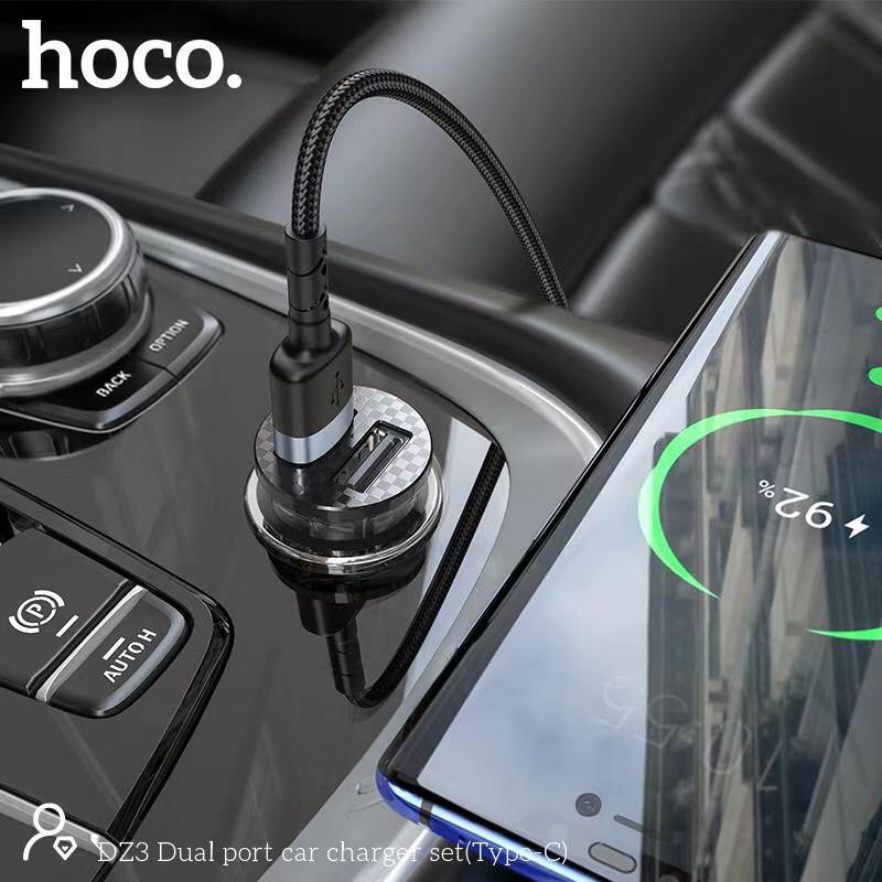 earldom-hoco-dz3-car-charger-set-2usb-2-4a-ชุดหัวชาร์จรถ-2-usb-output-2-4a-พร้อมสายชาร์จ