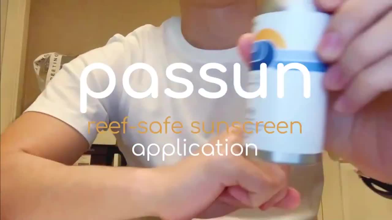 ครีมกันแดดที่รักทะเล 😎🌴🍉☀ PASSUN Reef-Safe sunscreen lotion SPF50, PA+++ (face and body) กันน้ำ ไปทะเล ดำน้ำ