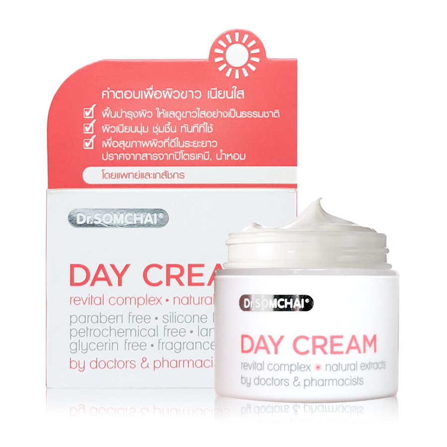 ครีมกลางวัน-dr-somchai-day-cream-revital-complex-natural-extracts-40g-ครีมบำรุงผิวหน้ากลางวัน