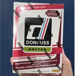 ภาพหน้าปกสินค้าพร้อมส่ง !! กล่อง 2021-22 Panini Donruss Soccer Road to Qatar Blaster Box ที่เกี่ยวข้อง