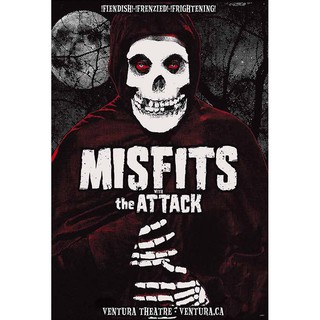 โปสเตอร์ Misfits มิสฟิตส์ วง ดนตรี พังก์ ร็อก อเมริกัน รูป ภาพ ติดผนัง สวยๆ poster 34.5x23.5นิ้ว(88x60ซม.โดยประมาณ)