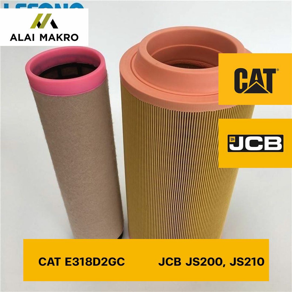 กรองอากาศ-กว้าง-19ซม-ยาว-40ซม-cat-e318d2gc-jcb-js200-js210