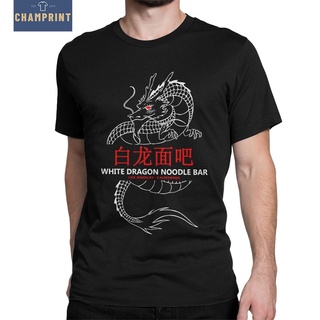 เสื้อยืดคอกลม แขนสั้น ผ้าฝ้าย พิมพ์ลายมังกร Blade Runner Dragon Noodle Bar สําหรับผู้ชาย