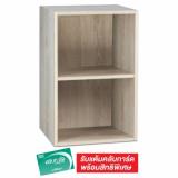 TESCO เทสโก้ ชั้นเอนกประสงค์ 2 ช่อง สี SILVER ASH 40X30X60 ซม.