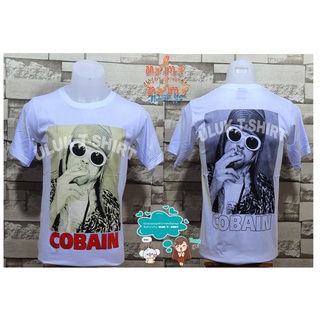 สินค้า เสื้อยืดคอกลม วงร๊อค วงเนอร์วาดา Nirvada Kurt Cobain เคริ์ท โคเบน วงร๊อควงดนตรีเนอร์วานา