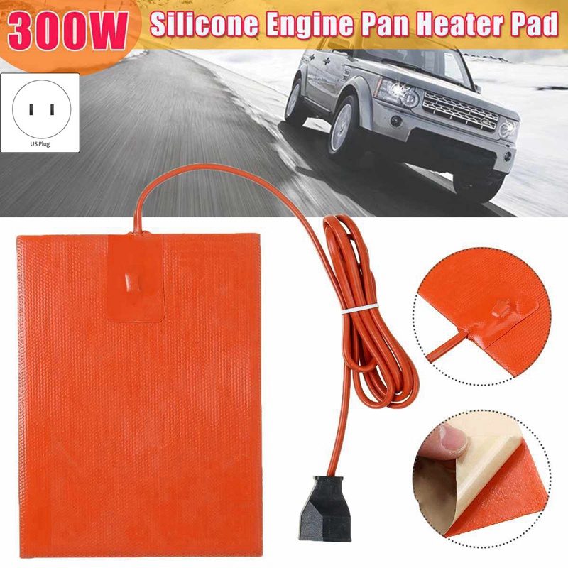 Car Engine Oil Pan Sump Tank Heater Pad 300W Silicone Oil Heating Pad