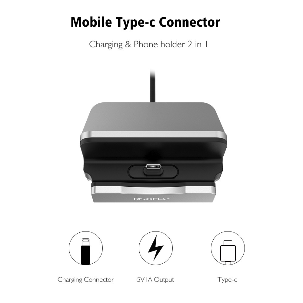 พร้อมส่ง-แท่นชาร์จ-ที่ชาร์ทตั้งโต๊ะสำหรับmicro-usb-type-c-mini-portable-desktop-dock-charger-cradle