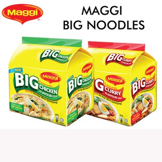 COMBO 2 Packs of Maggi 2 Minute ( BIG Curry + BIG Chicken ) Flavour Noodles