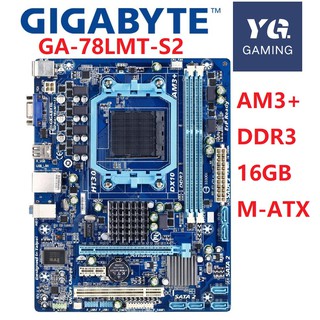 ราคาGIGABYTE GA-78LMT-S2 Desktop Motherboard 760G Socket AM3 / AM3+ DDR3 16G Phenom II/Athlon II Micro ATX UEFI BIOS