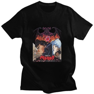 [100% Cotton] เสื้อยืด ผ้าฝ้าย พิมพ์ลายอนิเมะ Berserk Guts สไตล์ฮิปฮอป ฮาราจูกุ แนวสตรีท ขนาดใหญ่ เหมาะกับฤดูร้อน สําหรั