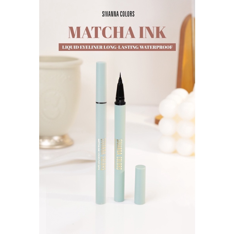 sivanna-colors-matcha-ink-liquid-eyeliner-long-lasting-waterproof-hf9029ซีเวนน่า-คัลเลอร์-มัทฉะ-อิงคืลิควิด-อายไลเนอร์