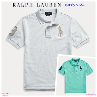 RALPH LAUREN COTTON MESH POLO SHIRT ( เด็กโตผู้ชายอเมริกาอายุ 8-20 ปี)