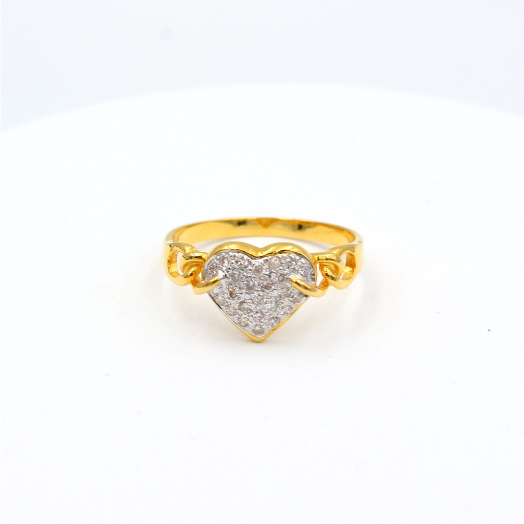 แหวนทองแท้-หลุดจำนำ-size-56-แหวนทองคำแท้-รูปหัวใจ-ประดับเพชร-ทองคำแท้-18k
