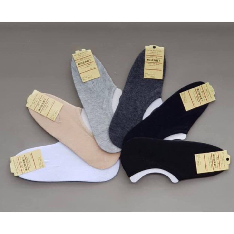 ถุงเท้าซ่อน-ถุงเท้าข้อเว้า-หญิง-แพ็ค12คู่-มีซิลิโคน-model-890-sizes-23-25cm