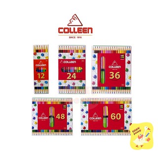 สีไม้ Colleen 2 หัว 12 / 24 / 36 / 48 / 60 สี รุ่น 787 ดินสอสีไม้