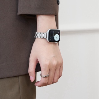 ภาพขนาดย่อของภาพหน้าปกสินค้าสายนาฬิกาข้อมือ สเตนเลส โลหะ สําหรับ Iwatch Series 7 SE 6 5 4 3 2 Compatible With สายนาฬิกา Apple 41 มม. 45 มม. 40 มม. 44 มม. จากร้าน shines.th บน Shopee