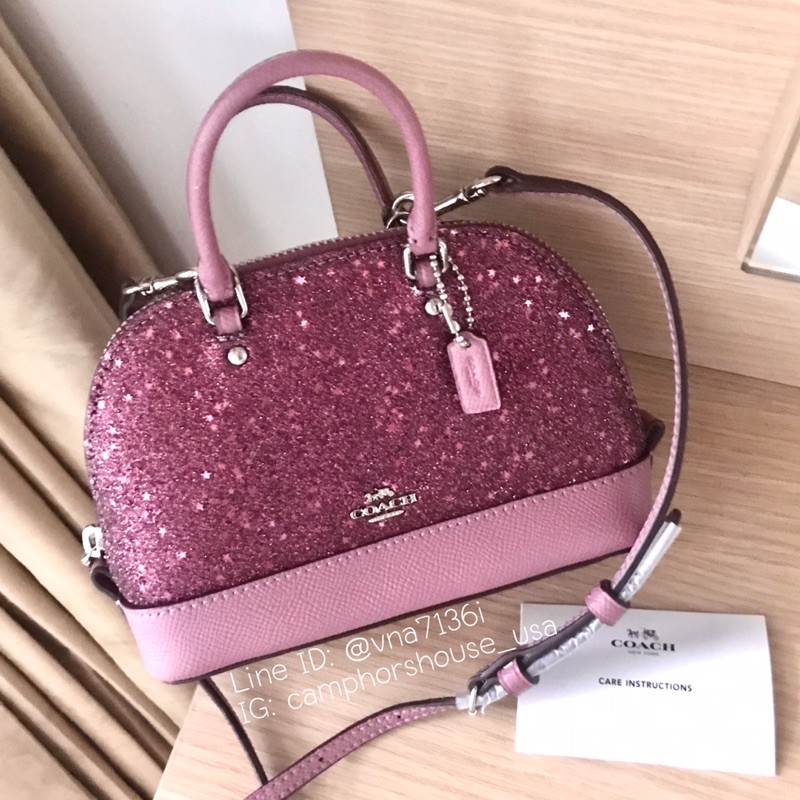 🌟พร้อมส่ง🌟COACH MICRO MINI SIERRA SATCHEL WITH STAR GLITTER | Shopee ...
