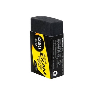 ยางลบ Deli 3043 Eraser ยางลบ PVC ปลอดสารพิษ ก้อนสีดำ (1 ก้อน) ยางลบดินสอ ยางลบ ยางลบดำ ยางลบ 2B