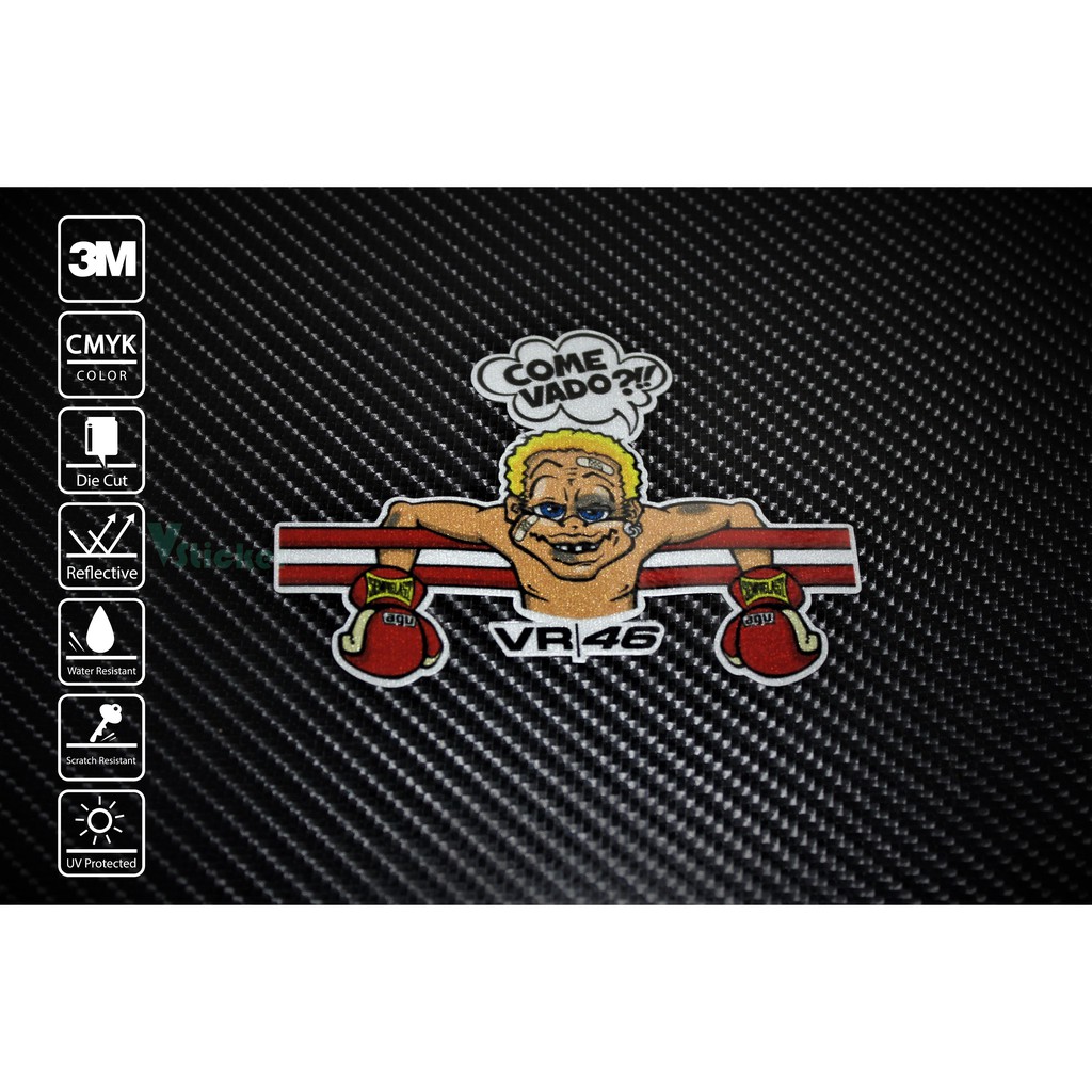 สติ๊กเกอร์ติดรถ Sticker Valentino Rossi 46/098 | Shopee Thailand