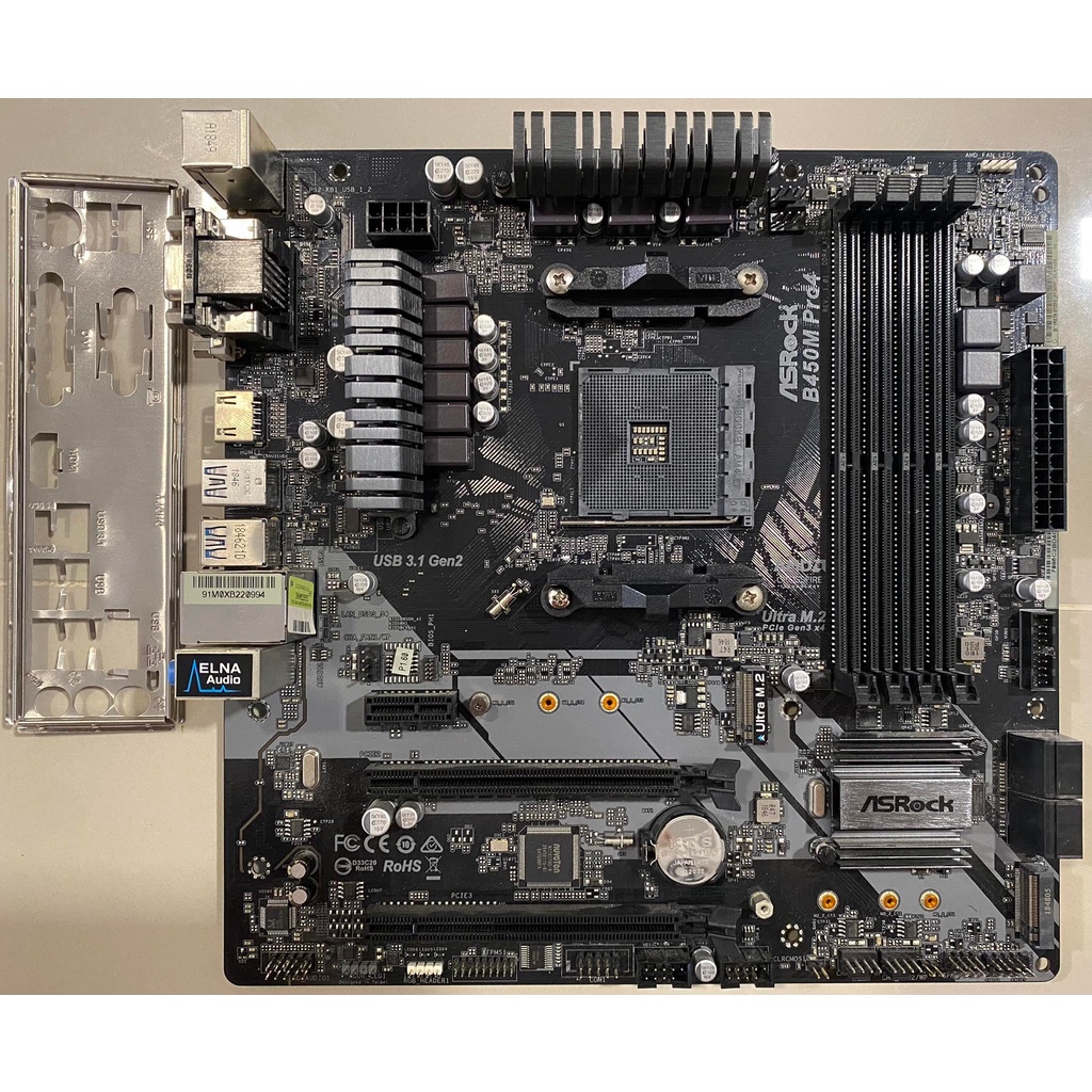 mainboard-เมนบอร์ด-am4-asrock-b450m-pro4-ใช้งานปกติ