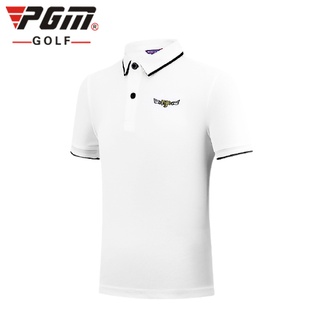 [11GOLF] เสื้อกอล์ฟ เด็ก สีขาว/สีชมพู PGM รหัส YF198 Girl Golf T-Shirt