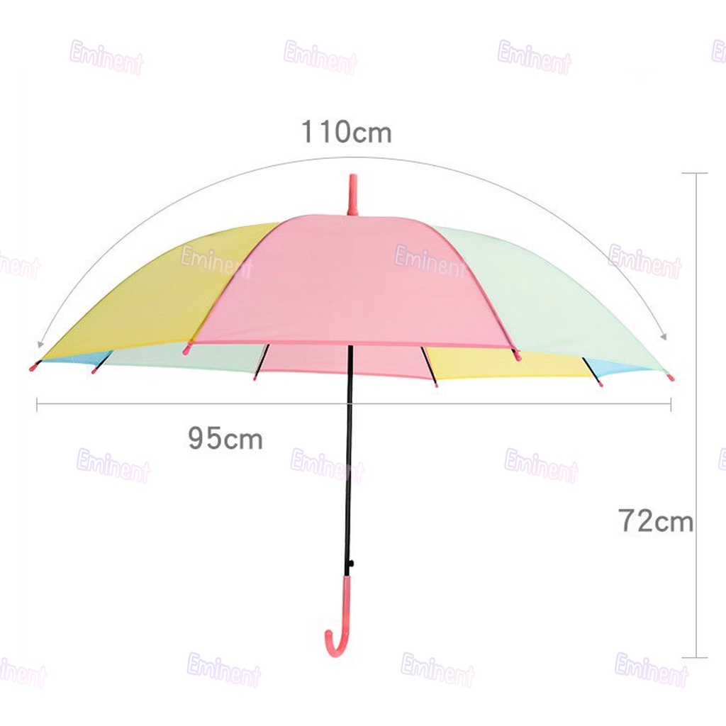 ร่มยาวเรนโบว์สีพาสเทล-สวยหวานน่ารักมาก