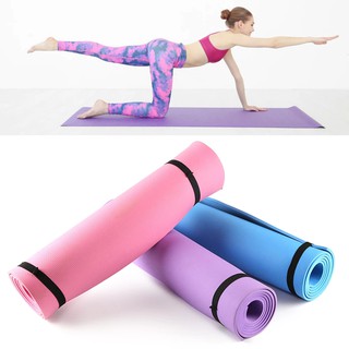 เสื่อโยคะ YOGA MAT ขนาดใหญ่ 183x61cm พร้อมถุงใส่เสื่อโยคะและสายรัดเสื่อโยคะ เบาะเล่นโยคะ แผ่นรองโยคะ