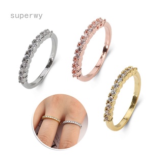 ภาพขนาดย่อของภาพหน้าปกสินค้าเเหวนเพชร สไตล์เกาหลี จากร้าน superwy.th บน Shopee