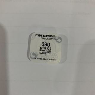สินค้า ถ่านนาฬิกา Renata 390 (SR1130SW) Watch Batteries Silver Oxide 1.55V ถ่านสวิส แบ่งขาย 1ก้อน