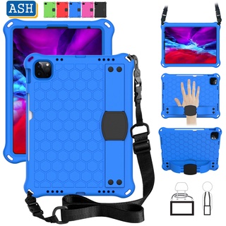 Ash เคส EVA กันกระแทก พร้อมสายคล้องมือ สําหรับ IPad Air 5 2022 10.9 IPad Pro 11 2021 Air 4 3 2 1 10.2 9th 8th 7th 9.7 6th Mini 6 5