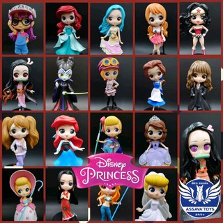 โมเดล เจ้าหญิง Disney Qposket ชุดที่#2 มี 20 แบบ น่ารักขั้นสุด ราคาถูก มาก สูง 10-15 Cm งานจีน แบบสวยๆ รับรองคุ้มค่า