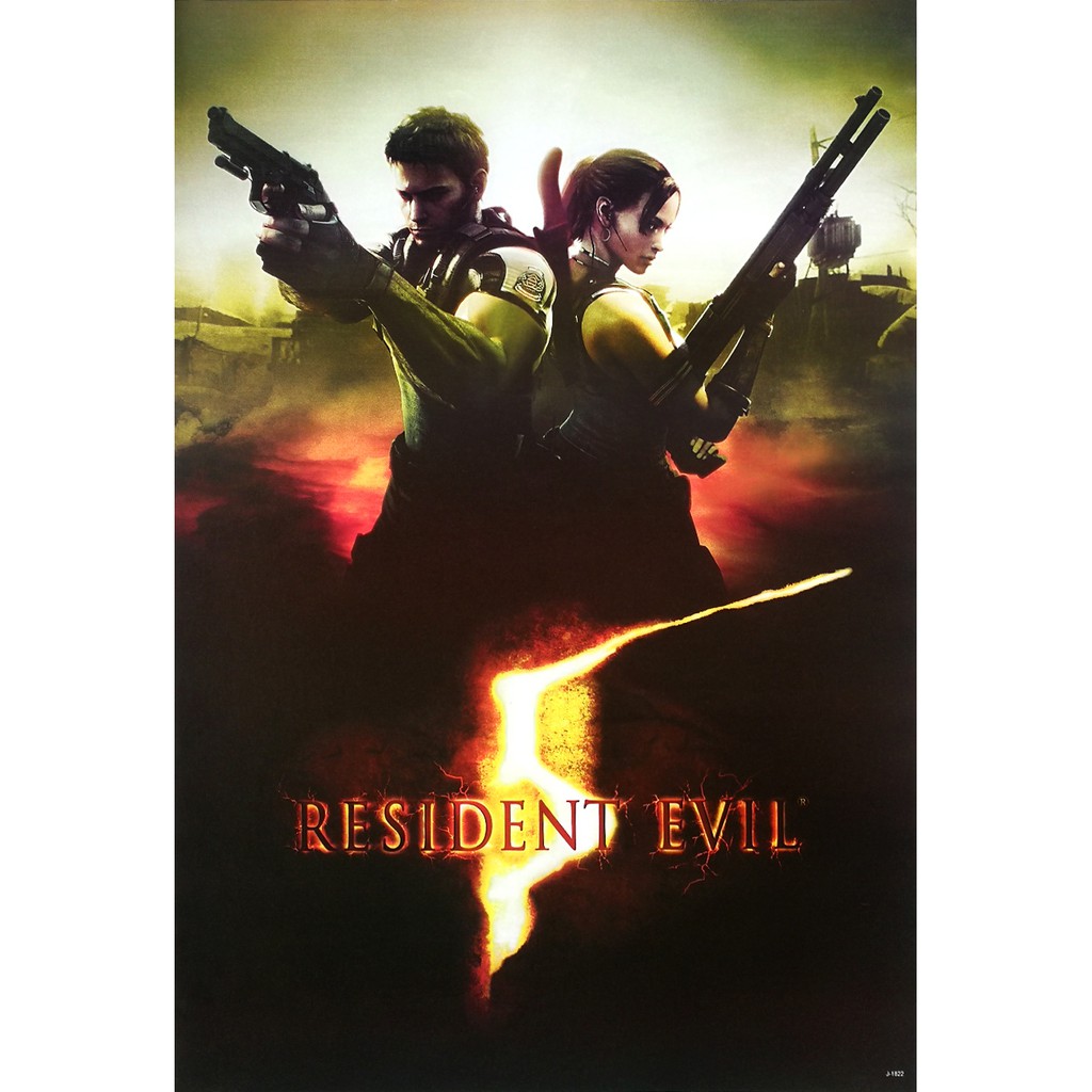 โปสเตอร์-เกม-resident-evil-5-5-2009-poster-24-x35-inch-games-series-third-person-shooter