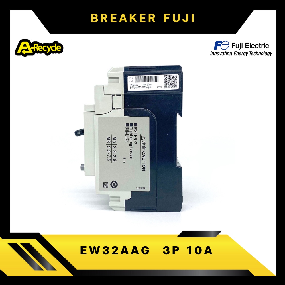 fuji-elcb-ew32aag-3p-10a-30ma-breaker-100-230vac