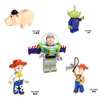 Pg8222 ของเล่นบล็อกตัวต่อตุ๊กตา Toy Story Buzz Lightyear สําหรับเด็ก