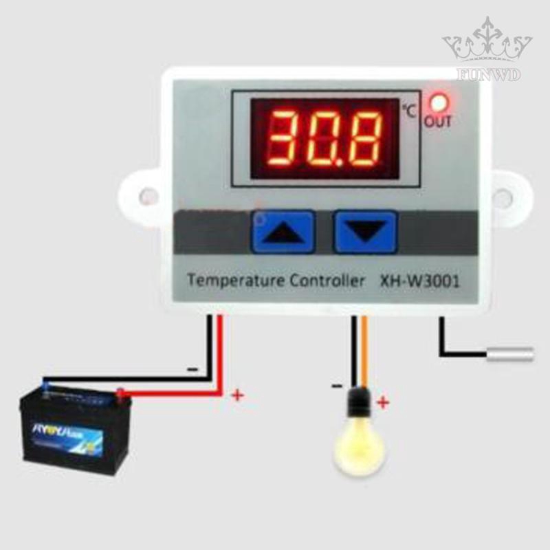 ราคาและรีวิว12v 220 V ดิจิตอล LED ควบคุมอุณหภูมิควบคุมอุณหภูมิ 10A