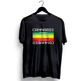 เสื้อยืดลาย cannabis T-shirt fontv.2