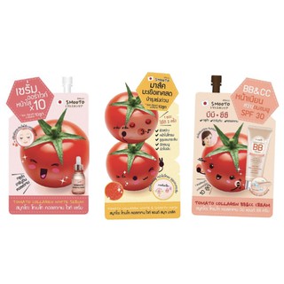 สินค้า 6 ซอง Smooto Tomato Collagen White Serum หรือ BB CC cream หรือ Mask 10g.x6