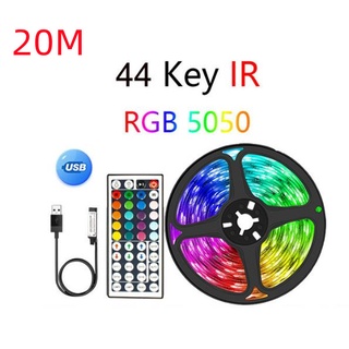 สายไฟนีออน LED RGB 5050-44 คีย์ ยาว 20 ม. หลากสีสัน สําหรับตกแต่งพื้นหลังทีวี