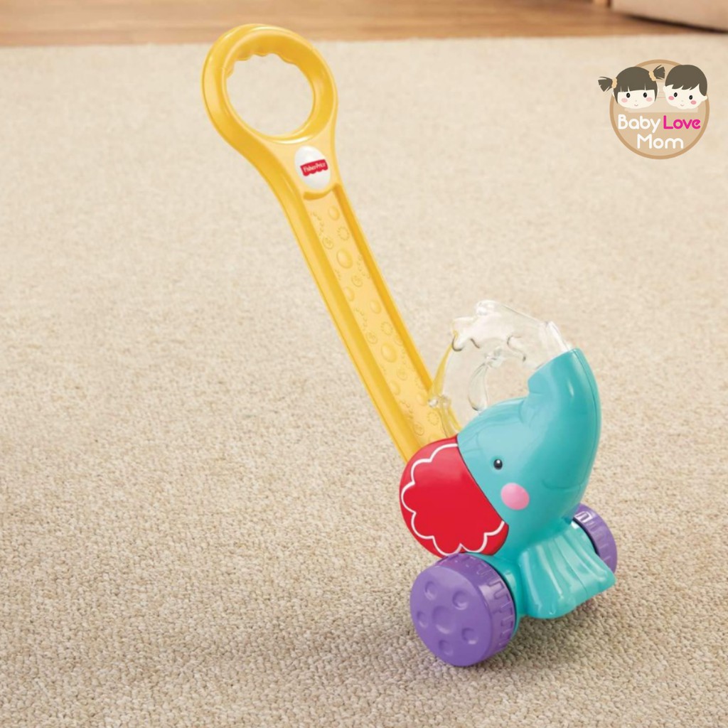 fisher-price-ของเล่นเสริมพัฒนาการ-pop-n-push-elephantรถขาไถ-รถผลักเดิน-รถเข็นช้างน้อยกระตุ้นหัดเดิน-ของแท้-100