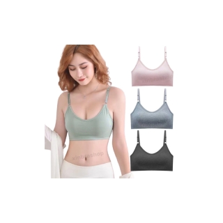 โปรโมชั่น : เสื้อชั้นในผู้หญิง ตะขอหลัง B010 เสื้อใน ดันทรง ฟองน้ำในตัว สายปรับได้ เสื้อในผู้หญิง ผ้าดี เก็บเนื้อด้านข้าง