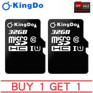 (M31)SD Card Kingdo 32GB Class 10 ความเร็ว 100 MB/s (Read) ซื้อ 1 แถม 1