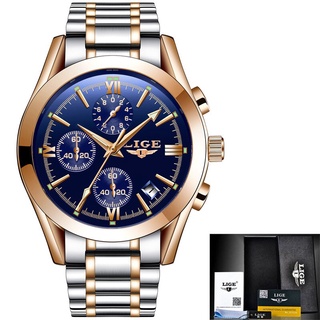 Watch men Brand Luxury Fashion Quartz Sport Watches Men Full Steel Military Clock Waterproof Gold men